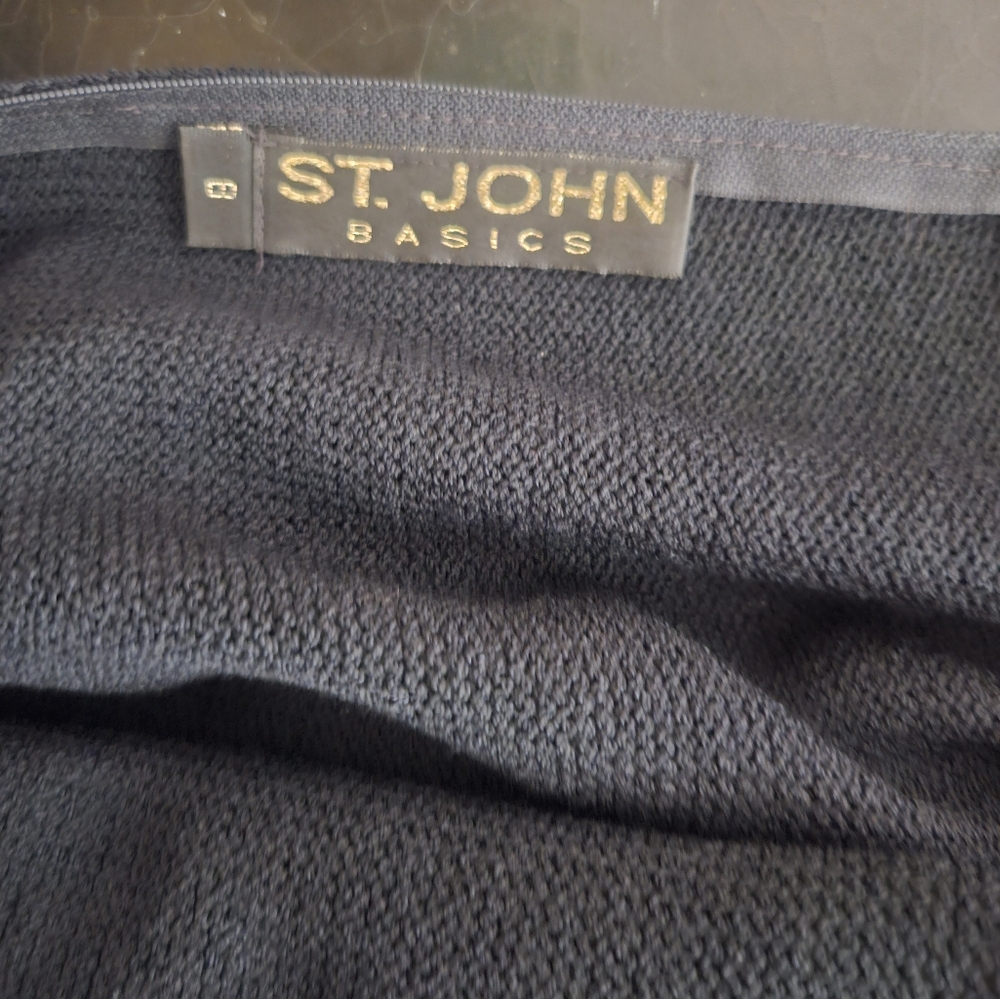 St. John Black Long Sleeve Dress #stjohn - Picture 8 of 8